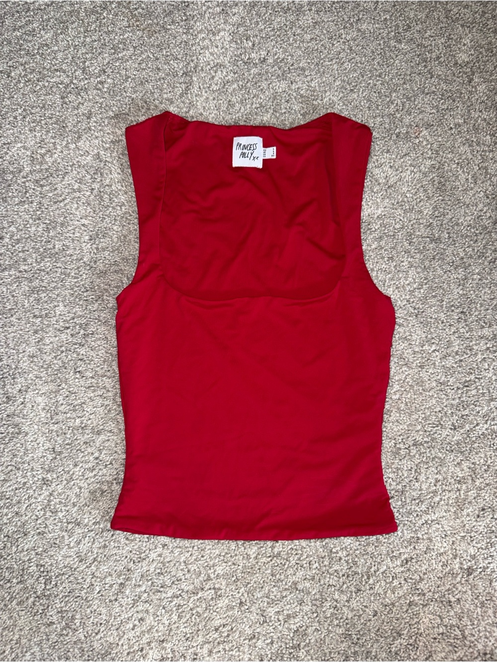 Princess Polly Bright Red Scoop Neck Tank